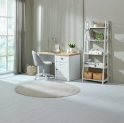 Bibliothèque HERNING 5 Tablettes Blanc -Royal Oak || DODO || Basic Soldes Magasin 214566 1