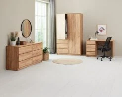 Armoire LIMFJORDEN 120x200 Combi Coloris Chêne Naturel -Royal Oak || DODO || Basic Soldes Magasin 214572 3