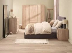 Cadre De Lit HASLEV A/rangement 160x200 Tissu Gris Foncé -Royal Oak || DODO || Basic Soldes Magasin 214576 1