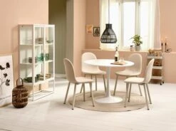 Table RINGSTED Ø100 Blanc -Royal Oak || DODO || Basic Soldes Magasin 214968