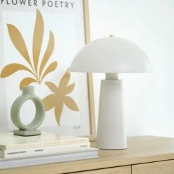 Lampe De Table MARKUS Ø25xH35cm Gris -Royal Oak || DODO || Basic Soldes Magasin 215309