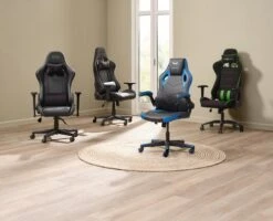 Chaise Gaming VOJENS Noir/bleu -Royal Oak || DODO || Basic Soldes Magasin 216456 1