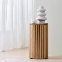 Vase ALVIS Ø20xH30cm Blanc 5 Vase ALVIS Ø20xH30cm Blanc -Royal Oak || DODO || Basic Soldes Magasin 216542