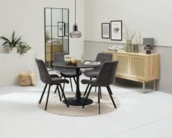 Buffet HALMSTAD 3 Portes Polyrotin/coloris Chêne -Royal Oak || DODO || Basic Soldes Magasin 218133