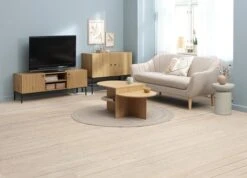 Table Basse LISBJERG 60x107 A/tablettes Coloris Chêne Nat. -Royal Oak || DODO || Basic Soldes Magasin 219539