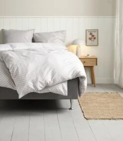 Parure De Lit Seersucker BEATE 240x220 Gris -Royal Oak || DODO || Basic Soldes Magasin 220785