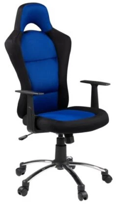 Chaise Gaming SNERTINGE Noir/bleu