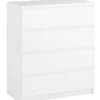 Commode 4 Tiroirs TANGBJERG Blanc