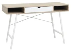 Bureau ABBETVED 48x120 Chêne/blanc
