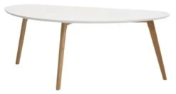 Royal Oak Table Basse LEJRE 60x120 Blanc/chêne