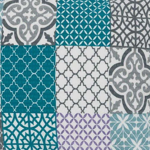 Parure De Lit Seersucker ANNAMARIA 240x220 Bleu 2 Parure De Lit Seersucker ANNAMARIA 240x220 Bleu – Image 2