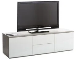 Meuble TV JERNVED Béton/brillant -Royal Oak || DODO || Basic Soldes Magasin 72168