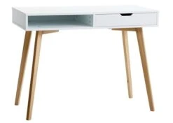 Bureau TAMHOLT 50x100 Blanc/naturel