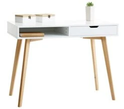 Bureau TAMHOLT 50x100 Blanc/naturel -Royal Oak || DODO || Basic Soldes Magasin 72183