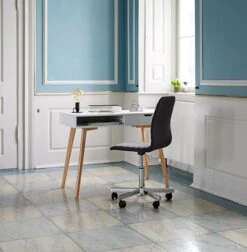 Chaise De Bureau ABILDHOLT Gris Foncé/chrome -Royal Oak || DODO || Basic Soldes Magasin 84887