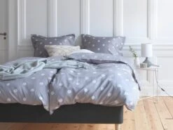 Parure De Lit Satin ANE 240x220 Gris -Royal Oak || DODO || Basic Soldes Magasin 86913