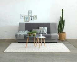 Bout De Canapé TAPS 40x40 Blanc/bambou 15 Bout De Canapé TAPS 40x40 Blanc/bambou -Royal Oak || DODO || Basic Soldes Magasin 87496