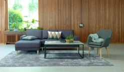 Fauteuil UDSBJERG Tissu Gris/chêne -Royal Oak || DODO || Basic Soldes Magasin 87520