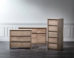 Commode 3 Tiroirs VEDDE Chêne -Royal Oak || DODO || Basic Soldes Magasin 87618 1