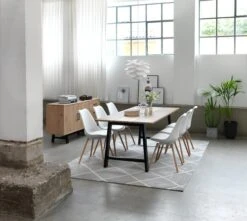 Royal Oak Chaise KASTRUP Blanc/chêne -Royal Oak || DODO || Basic Soldes Magasin 89270