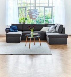 Canapé D'angle Convertible MARSLEV Gris Foncé -Royal Oak || DODO || Basic Soldes Magasin 95765