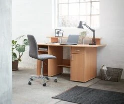 Chaise De Bureau ABILDHOLT Gris Foncé/chrome -Royal Oak || DODO || Basic Soldes Magasin 96539