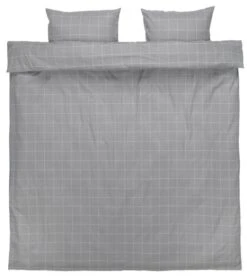 Parure De Lit Flanelle THERESA 240x220 Gris