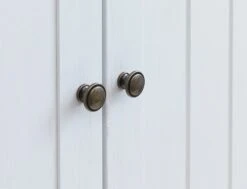 Armoire MARKSKEL 112x210 Blanc/chêne -Royal Oak || DODO || Basic Soldes Magasin 98883