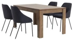 Table VEDDE 90x160 Chêne -Royal Oak || DODO || Basic Soldes Magasin 99337